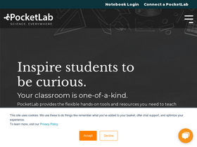 'thepocketlab.com' screenshot
