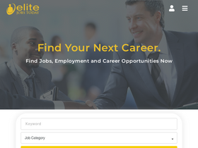 'elitejobstoday.com' screenshot