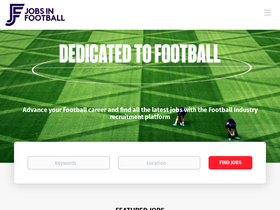 'jobsinfootball.com' screenshot