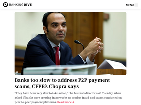'bankingdive.com' screenshot