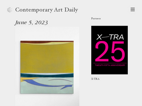 'contemporaryartdaily.com' screenshot