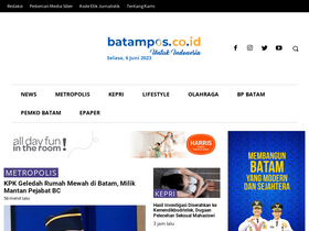 'batampos.co.id' screenshot