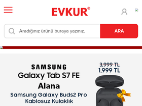 'evkur.com.tr' screenshot