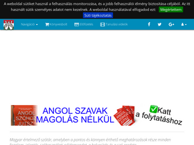 'wikiszotar.hu' screenshot