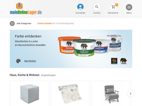 'meinonlinelager.de' screenshot