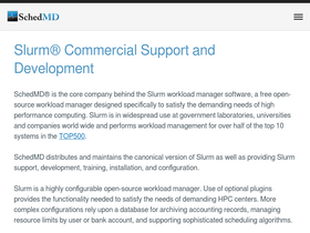 'slurm.schedmd.com' screenshot