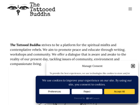 'thetattooedbuddha.com' screenshot