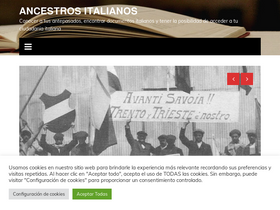 'ancestrositalianos.com' screenshot