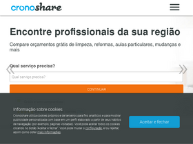 'cronoshare.com.br' screenshot