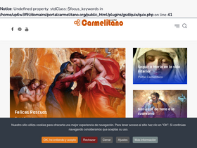 'portalcarmelitano.org' screenshot