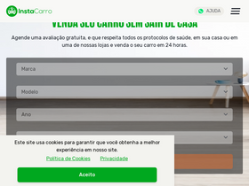 'instacarro.com' screenshot