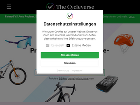 'thecycleverse.com' screenshot