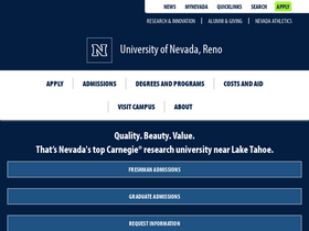 'unr.edu' screenshot