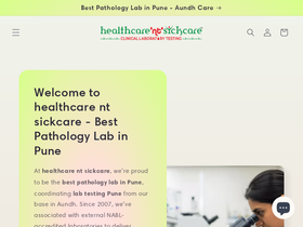 healthcare nt sickcare homepage screenshot