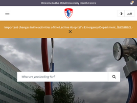 'muhc.ca' screenshot