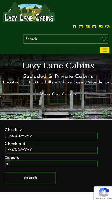 lazylanecabin.com