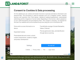 'landundforst.de' screenshot