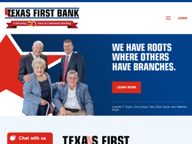 'texasfirst.bank' screenshot