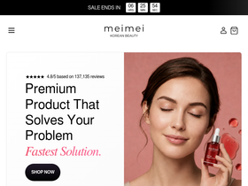 officialmeimei.com homepage screenshot