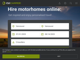 'cu-camper.com' screenshot