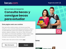 'becas.com' screenshot