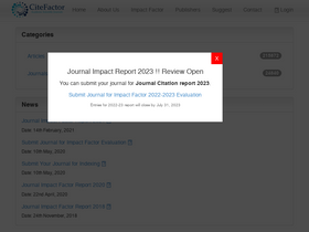 'citefactor.org' screenshot