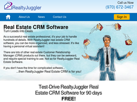 'realtyjuggler.com' screenshot