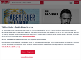 'westticket.de' screenshot