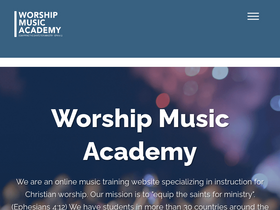 'worshipmusicacademy.com' screenshot