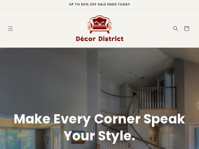 Décor District website screenshot