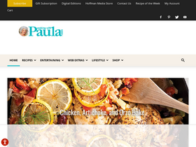 'pauladeenmagazine.com' screenshot