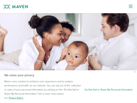 'mavenclinic.com' screenshot