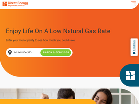 'directenergyregulatedservices.com' screenshot
