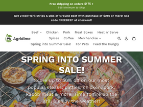 'agridimestore.com' screenshot