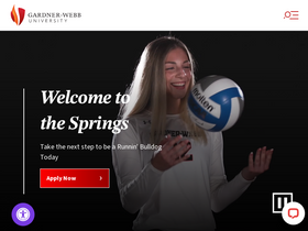 'gardner-webb.edu' screenshot