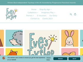 Evestoyshop website screenshot