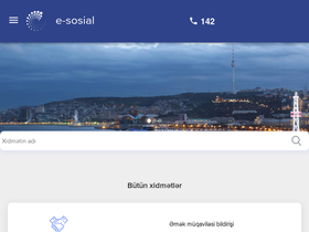 'e-sosial.az' screenshot
