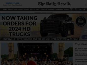 'columbiadailyherald.com' screenshot