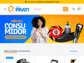 'lojaprati.com.br' screenshot