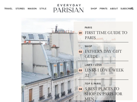 'everydayparisian.com' screenshot