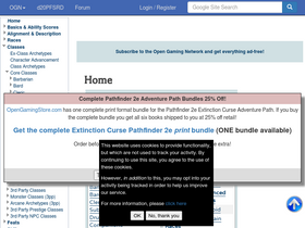'd20pfsrd.com' screenshot