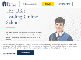'kingsinterhigh.co.uk' screenshot