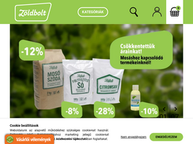 'zoldbolt.hu' screenshot