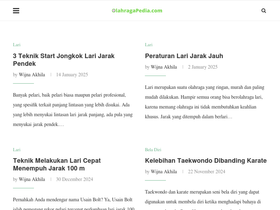 'olahragapedia.com' screenshot