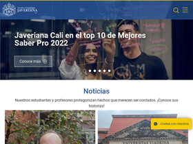 'javerianacali.edu.co' screenshot