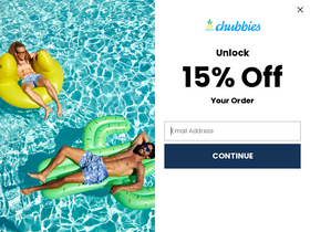 'chubbiesshorts.com' screenshot