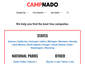 'campnado.com' screenshot