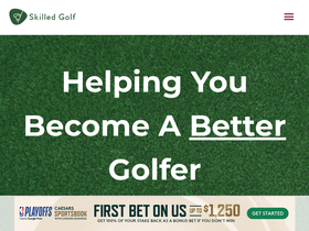 'skilledgolf.com' screenshot