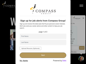 'compassgroupcareers.com' screenshot