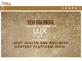 'yehaindia.com' screenshot